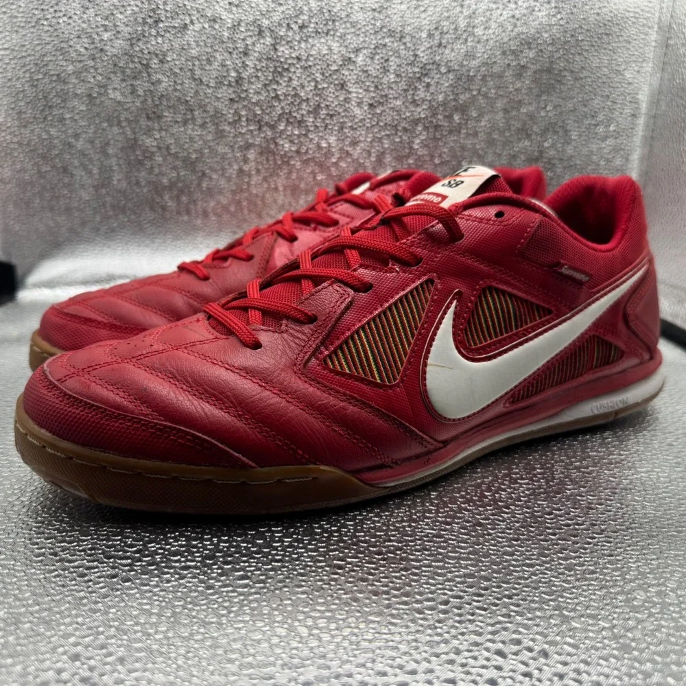 Size 12 Nike SB Gato Supreme Sneakers Mens Red Good AR0821-600 World Famous